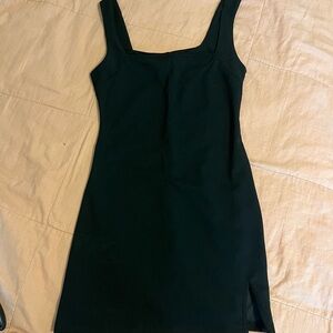 SHEIN Black Sheath Mini Dress Square Neck Sleeveless